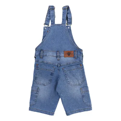 Jardineira Jeans Infantil Gijo Detalhe Bolso Frontal